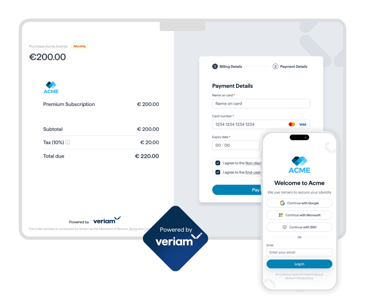 Veriam offers access and subscriptions in one simple place