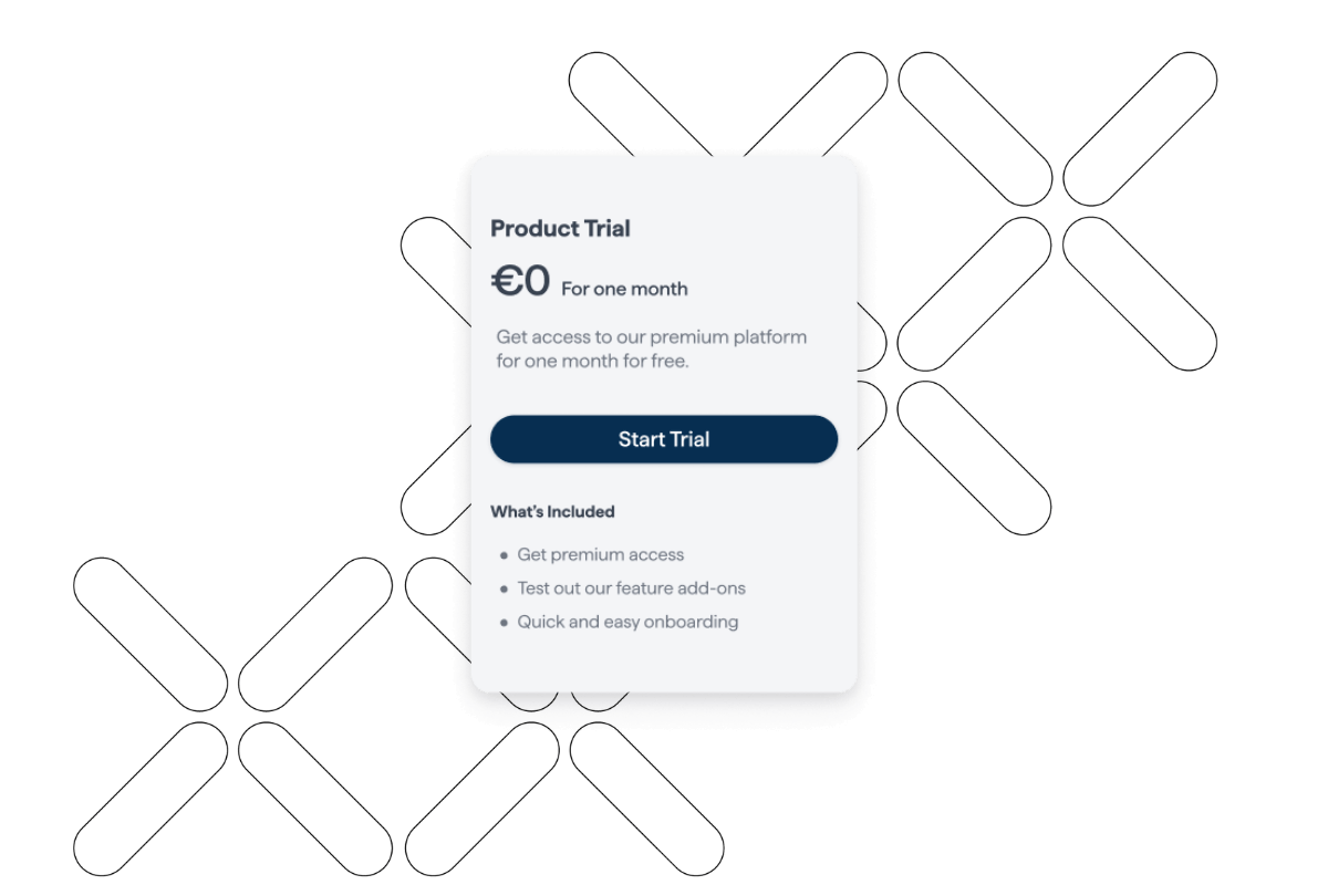 Running free product trials with Veriam