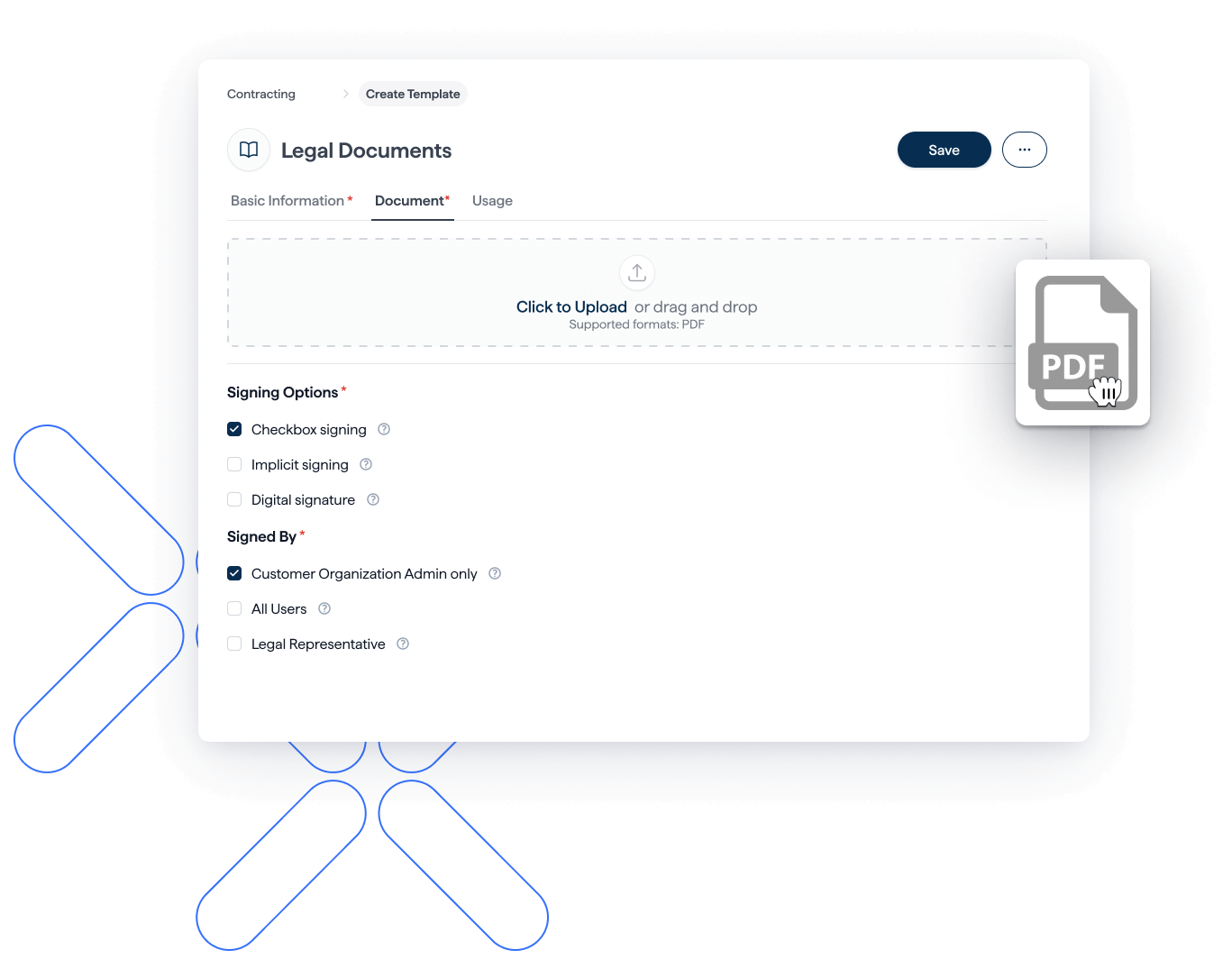 create legal document template